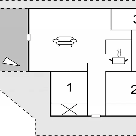 Three-bedroom Holiday In * Neksø